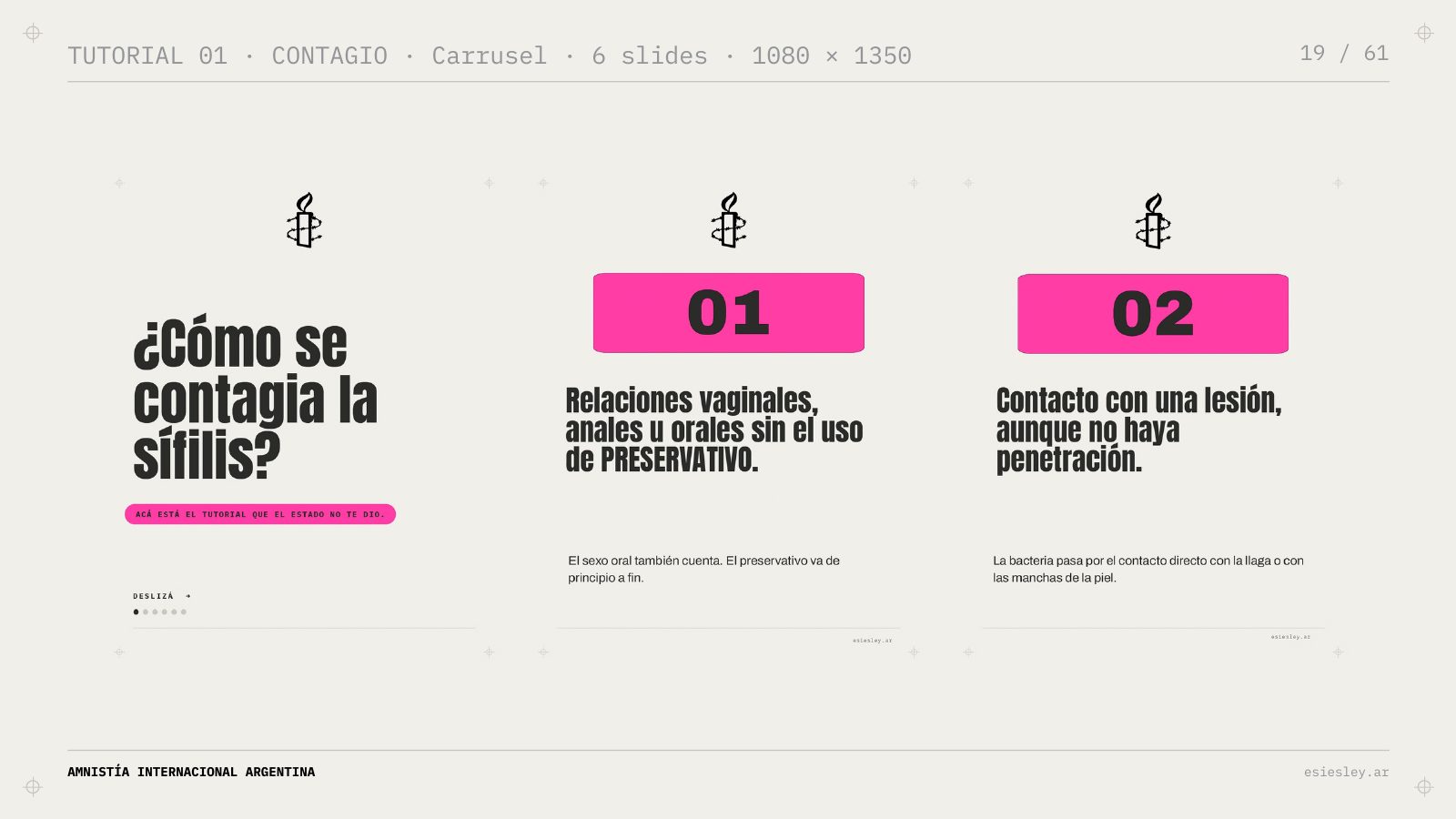 Tutorial carousel: ¿cómo se contagia la sífilis?