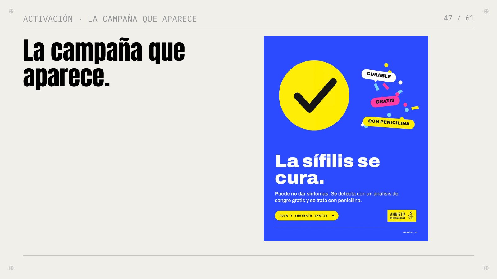Colour register poster: la sífilis se cura