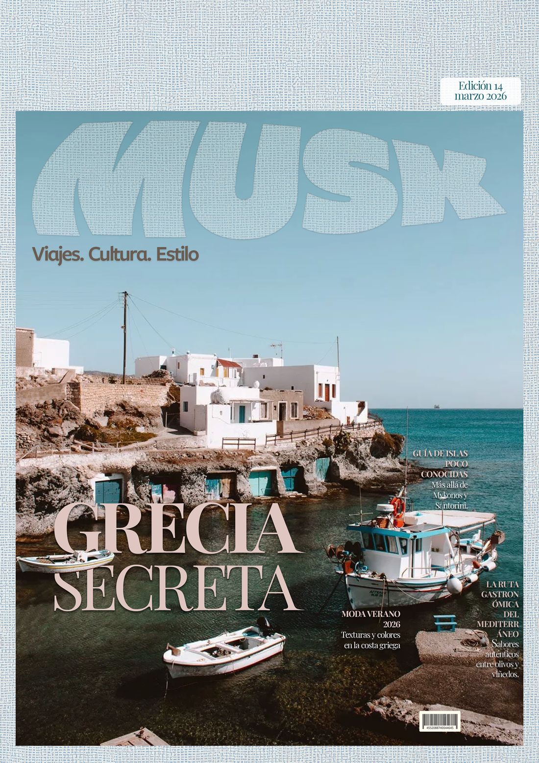 Travel magazine cover: Grecia secreta