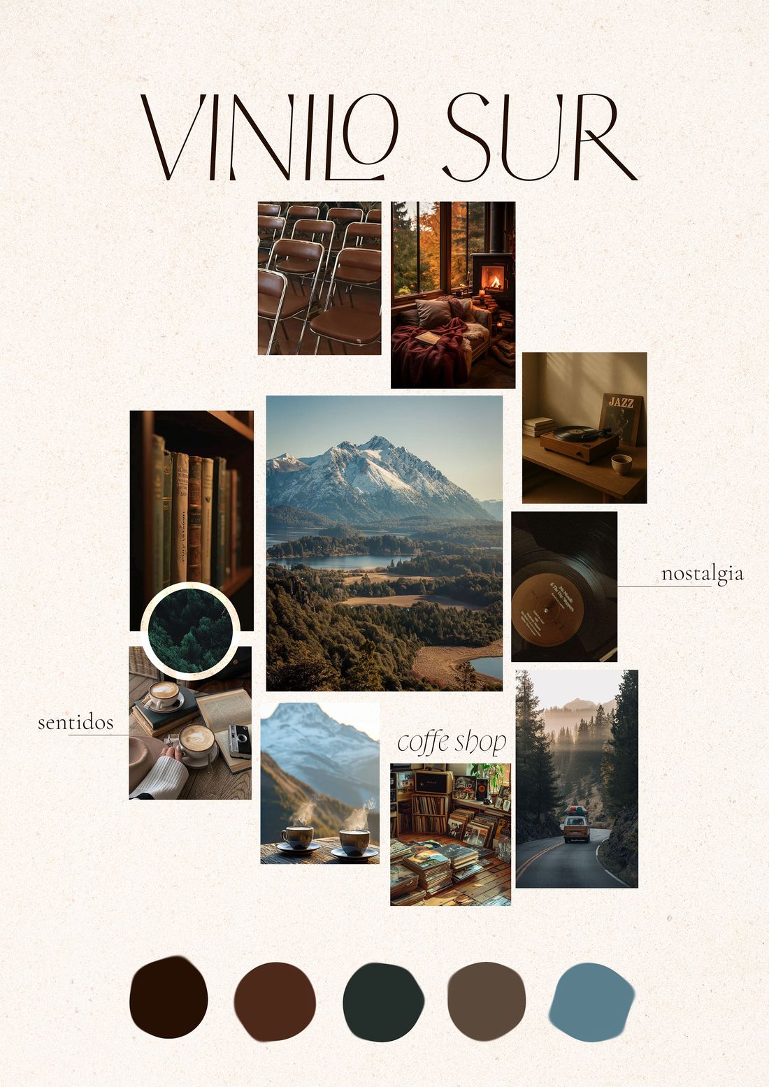Slow moodboard: coffee, mountains, nostalgia