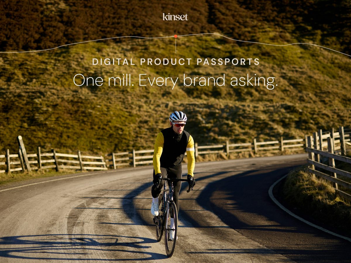 Slide 1: cyclist on a mountain road, one mill, every brand asking