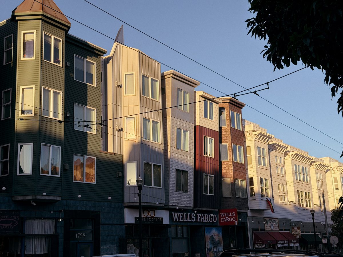 Row houses in late sun, San Francisco
